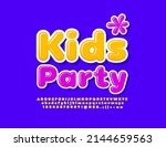 vector event flyer kids party... | Shutterstock .eps vector #2144659563