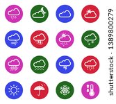 weather icons. set 2. white... | Shutterstock .eps vector #1389800279