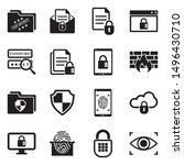 confidential information icons. ... | Shutterstock .eps vector #1496430710