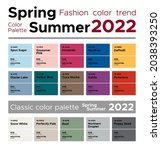 fashion color trends spring... | Shutterstock .eps vector #2038393250