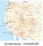 western united states map