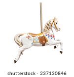 Old wooden carousel horse...
