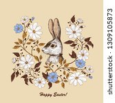  Easter Holiday Card In Vintage ...