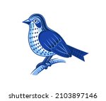  abstract  bird in blue tones... | Shutterstock .eps vector #2103897146