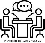 business consulting icon.... | Shutterstock .eps vector #2068786526