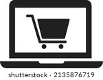 online shopping icon. buy... | Shutterstock .eps vector #2135876719