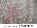 Small photo of grey old concrete wall red background gray plaster roughcast