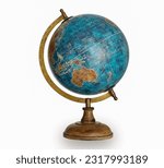 Table world wooden globe model...
