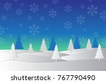 winter landscape background | Shutterstock .eps vector #767790490