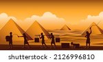 building pyramid in egypt in... | Shutterstock .eps vector #2126996810