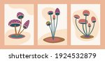 abstract minimalist mushroom... | Shutterstock .eps vector #1924532879