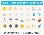 weather conditions vector... | Shutterstock .eps vector #1908697063