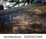 Name Lindbaum Cut Into An Old...
