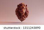Chocolate Clay Adult Male Lion...