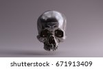 Silver Skull Front   Skull Scan ...