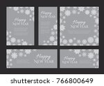 new year postcards design... | Shutterstock .eps vector #766800649