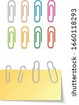 colorful office clips in a... | Shutterstock .eps vector #1660118293