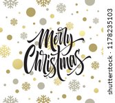 merry christmas hand drawn... | Shutterstock .eps vector #1178235103