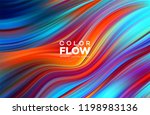 modern colorful flow poster.... | Shutterstock .eps vector #1198983136