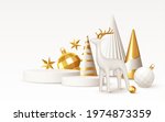 christmas realistic 3d trending ... | Shutterstock .eps vector #1974873359