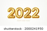 happy new year 2022 metallic... | Shutterstock .eps vector #2000241950