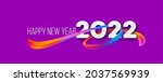 calendar header 2022 number on... | Shutterstock .eps vector #2037569939