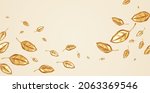 Golden Leaves Isolated On A...