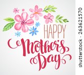 Lettering Happy Mothers Day....
