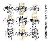 mothers day vector greeting... | Shutterstock .eps vector #405771199