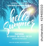 Vector Summer Party Poster...