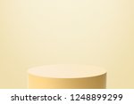 yellow product stand on light... | Shutterstock . vector #1248899299
