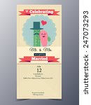 wedding design invitation ... | Shutterstock .eps vector #247073293