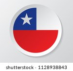 chile flag vector with circle... | Shutterstock .eps vector #1128938843