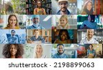 Small photo of Split Screen Collage of Happy Multicultural and Multi-Ethnic People of Diverse Background, Gender, Ethnicity, and Occupation Smiling at Posing Looking at Camera and Cheerfully Smiling