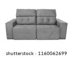 modern color suede couch sofa  isolated on white background