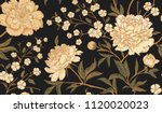 floral vintage seamless pattern ... | Shutterstock .eps vector #1120020023
