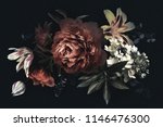 floral vintage card with... | Shutterstock . vector #1146476300