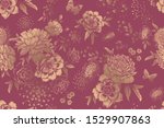 vintage floral seamless pattern.... | Shutterstock .eps vector #1529907863