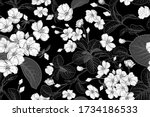 spring floral vintage seamless... | Shutterstock .eps vector #1734186533