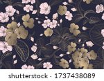 spring floral vintage seamless... | Shutterstock .eps vector #1737438089