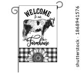 farm flag. welcome to our... | Shutterstock .eps vector #1868941576