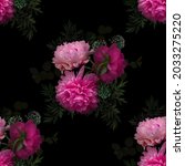 floral summer seamless pattern. ... | Shutterstock . vector #2033275220
