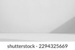 Small photo of Background Grey Studio White Space Empty Gray Wall Desk Kitchen Overlay Podium Shadow 3d Minimal Solid Surface Pattern Abstract Texture Design Mockup Minimal Floor Wall Scene Loft Cement Kitchen Stage