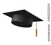 graduation cap on white... | Shutterstock .eps vector #1402312019