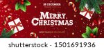 merry christmas banner  xmas... | Shutterstock .eps vector #1501691936