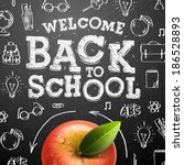 welcome back to school sale... | Shutterstock .eps vector #186528893