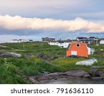 Red Bay, Labrador, Canada - the historic Red Bay, a Unesco World Heritage Site, where in the 16th c. Basque whalers from France and Spain were stationed.