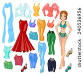 Paper Doll With Different...