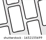 iphone black mobile mockup... | Shutterstock .eps vector #1652155699