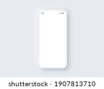 realistic 3d iphone single... | Shutterstock .eps vector #1907813710